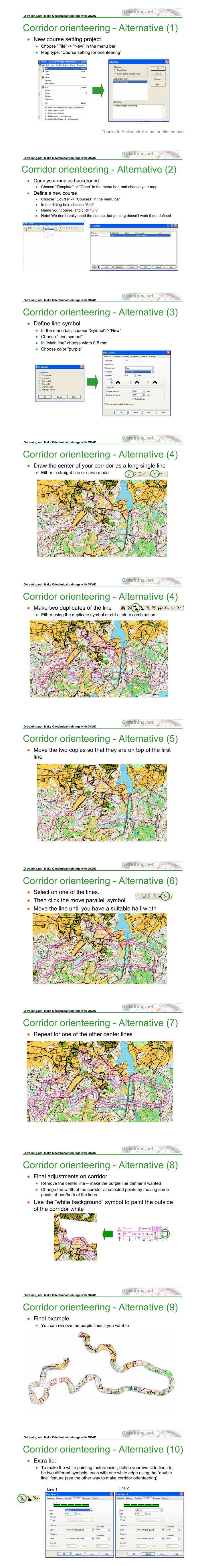 Image:Corridor orienteering alternative OCAD.jpg
